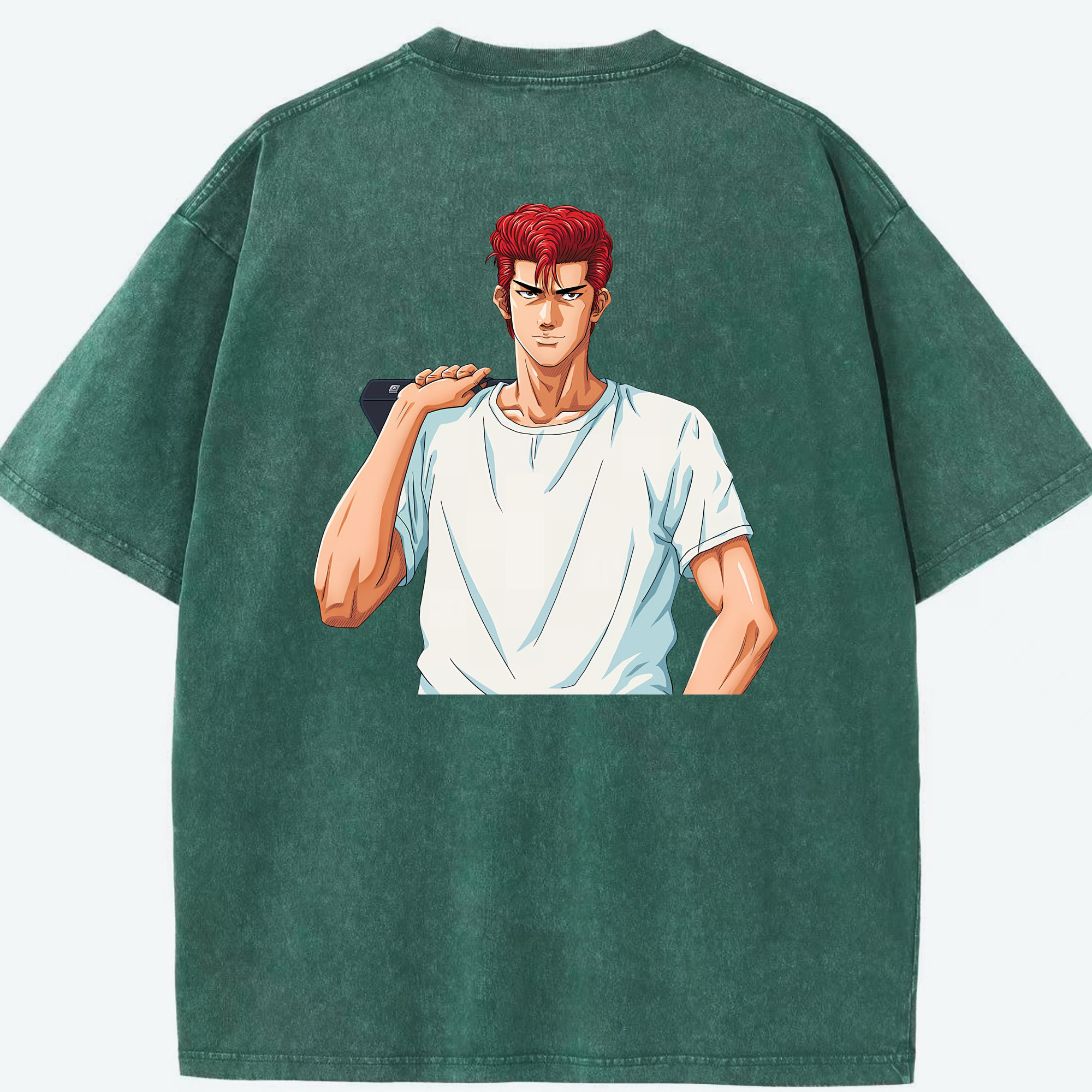 （画像用） SLAM DUNK／スラムダンク 綿100% ヴィンテージ風 半袖Tシャツ（背面プリント）
